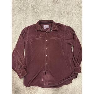 Vintage The Territory Ahead  men’s large Cotton  Button Down shirt Suede